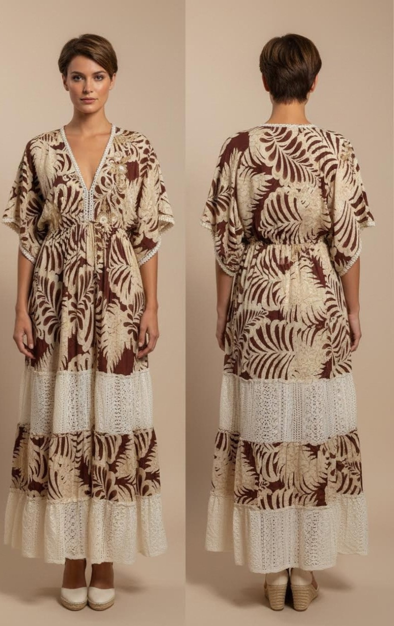 Kaftan Maxi Tropical