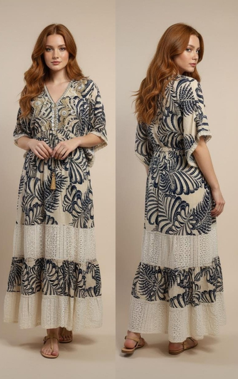 Kaftan Maxi Tropical