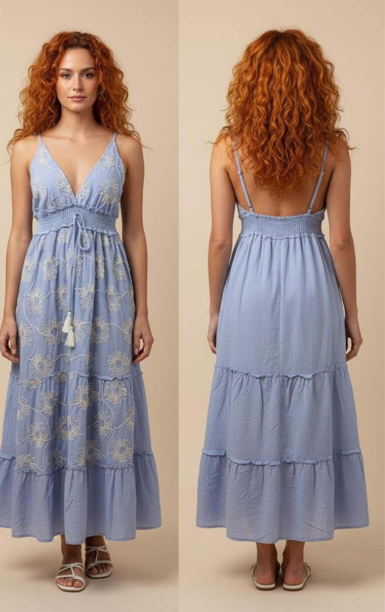 Vestido Maxi Boho Floral
