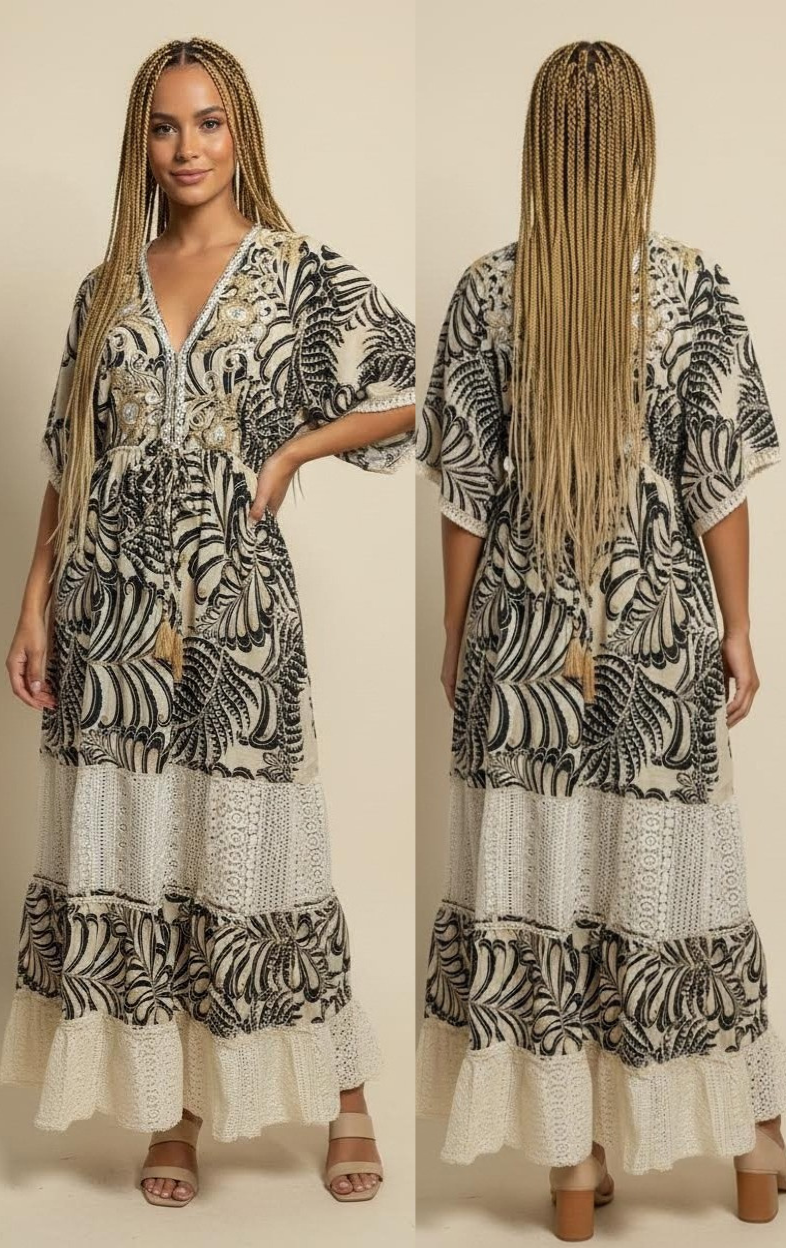 Kaftan Maxi Tropical