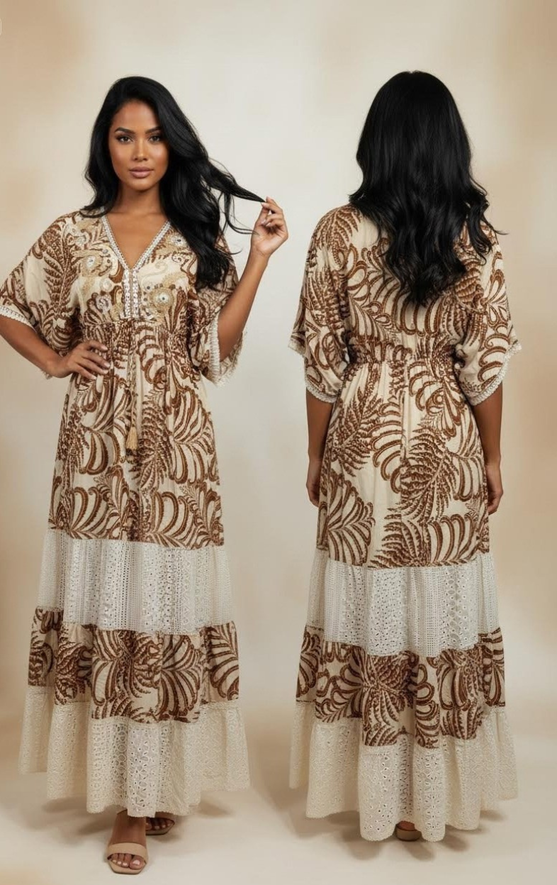 Kaftan Maxi Tropical