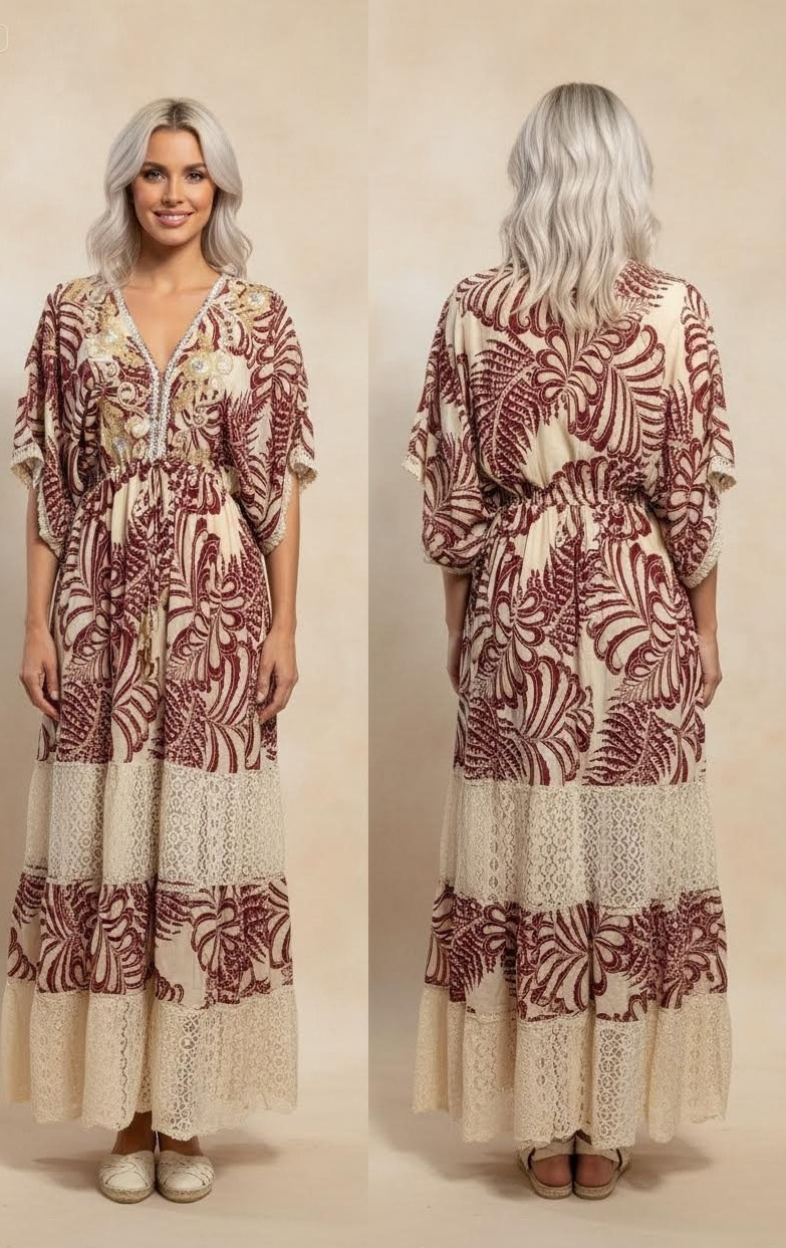 Kaftan Maxi Tropical