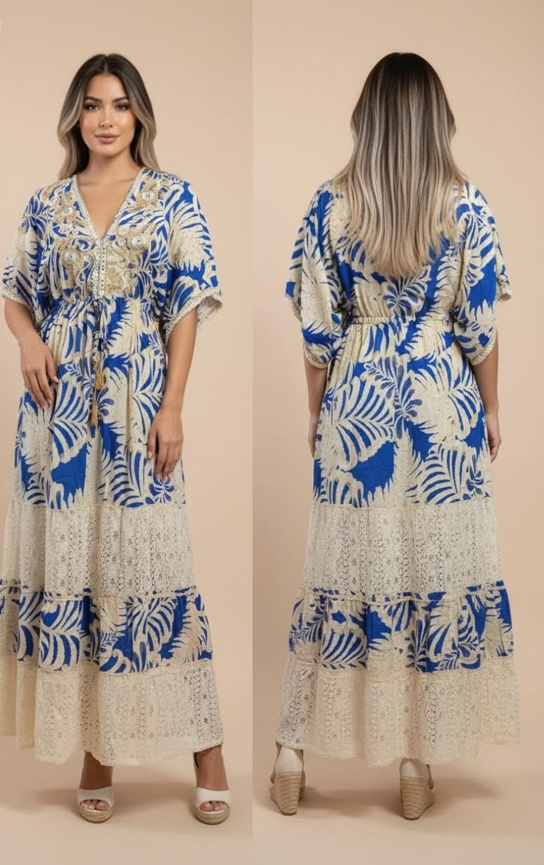 Kaftan Maxi Tropical