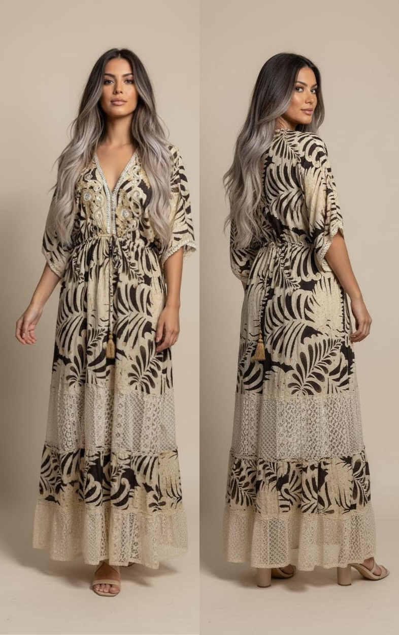 Kaftan Maxi Tropical
