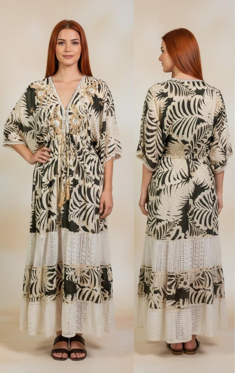Kaftan Maxi Tropical