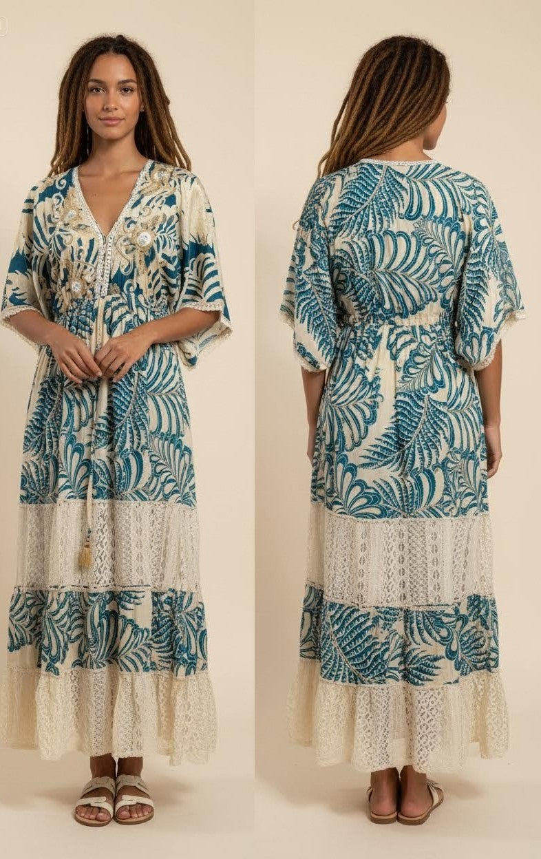 Kaftan Maxi Tropical