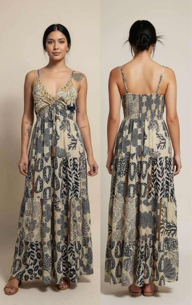 Vestido Maxi Boho Jottque