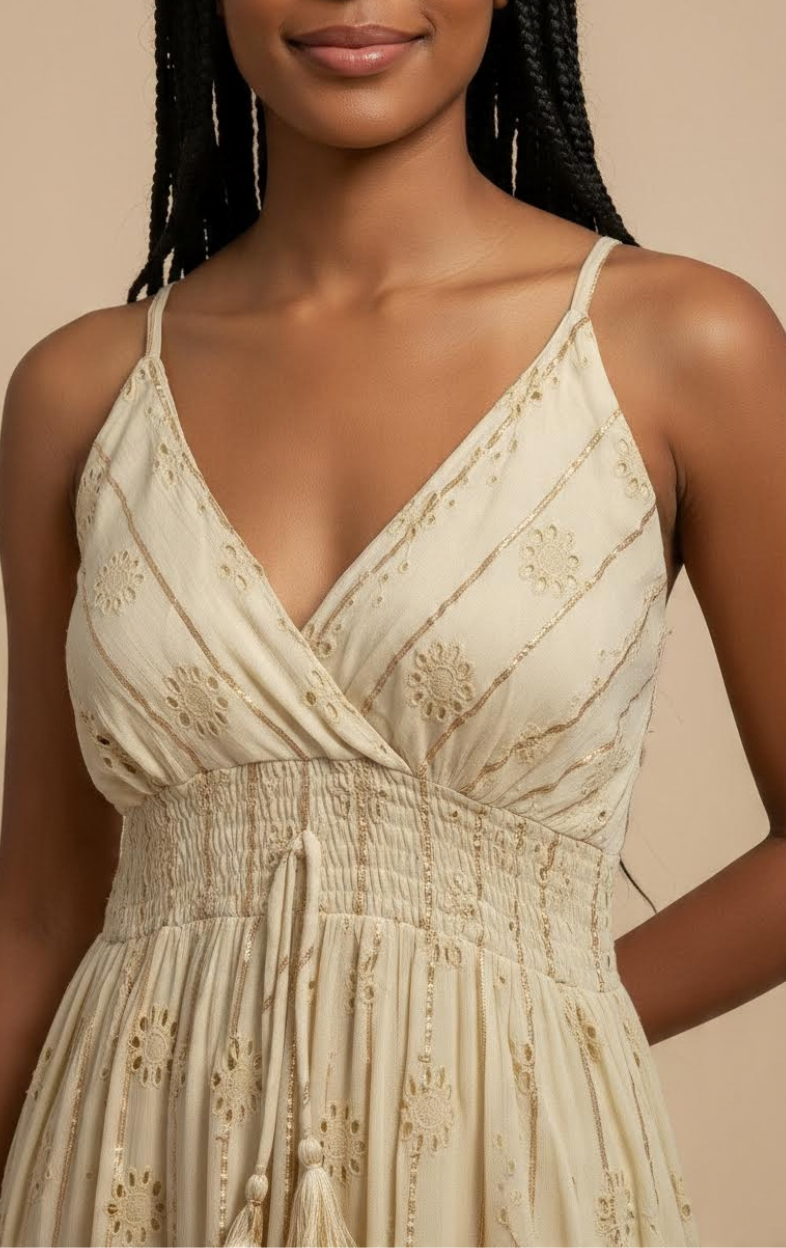 Vestido Lena Dorado